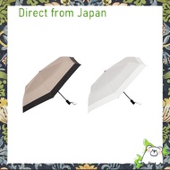 【Direct from Japan】Umbe+ Automatic Opening and Closing Mini Umbrella, 55cm x 6R, Mocha, 503A-55M Off