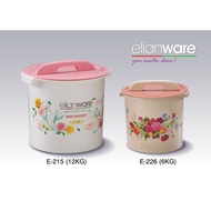 Elianware E-226 (6kg), E-215 (12kg) Rice Bucket Food Storage