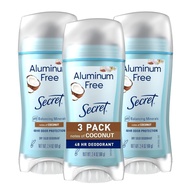 Secret Aluminum Free Deodorant for Women, 48hr Odor Protection, Naturally Derived Ingredients, Free 