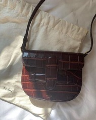 Celine symmetrical bag 腰包 鱷魚紋 斜孭袋 trio box beltbag ava