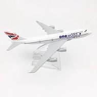 16CM British Airways B747 Aircraft Simulation Alloy Finished Souvenir Hobby Collection Toy Decoratio