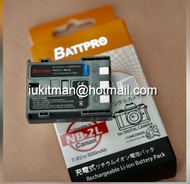 NB-2LH NB2L nb-2l電池合CANON G9,s80,s70,s60,350D, EOS 400D及多款CANON相機請看內容 BATTPRO 保用