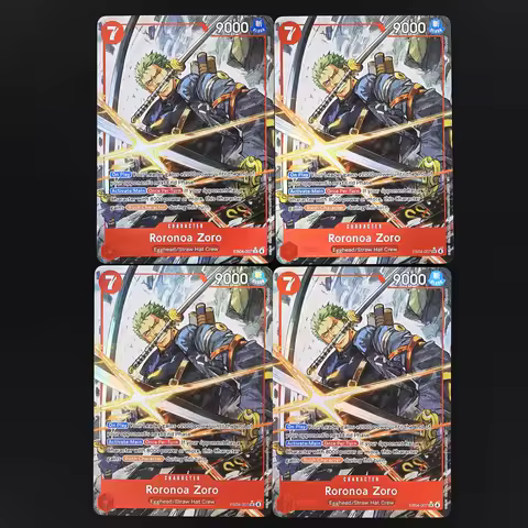 One Piece TCG OPCG English EB04-007 Zoro SR Play Set 7 Cost Red Zoro Textured Foil Card Anime Collec