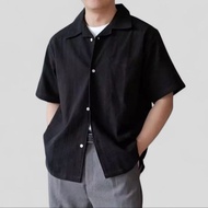 Zeroeight - Rumi Shirt Linen Oversized Black