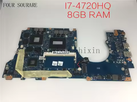 UX501J For ASUS N501J UX501J G501J UX50JW N501JW Laptop motherboard I7-4720HQ CPU 8G RAM Mainboard w