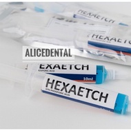 Hexaetch 10ml 37% phosporic acid etchan etching teeth etchant etca gel blue dental