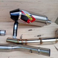 Klx150 exhaust evo tip carbon klx 150bf honda crf150 dtrackerNORIFUMI