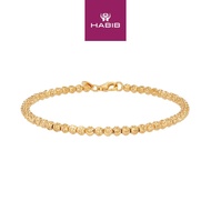 HABIB Oro Italia 916 Yellow Gold Bracelet GW47750923(03Y) (22K Gold)