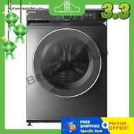 [SAVE 3.0] Toshiba 10.5KG Inverter Front Load Fully Washer TW-BK115GF4M(SK)
