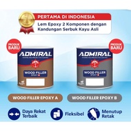 ADMIRAL WOOD FILLER EPOXY LEM EPOXY 2 KOMPONEN 400 GR SET DEMPUL