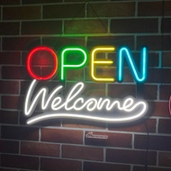 Open Welcome Led Neon Sign