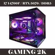 INTEL CORE i7 14700F RTX 5070 12GB 16GB DDR5 512GB NVME 650W BRONZE COMPUTER READY TO FIT 2K