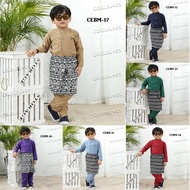 Baju Melayu Budak Lelaki with Sampin Purple Baju Raya
