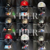 Helm LTD Sports Original Malaysia ISO SNI 100% Hitam Kilat Hitam Doff Merah Kilat Merah Doff Putih S