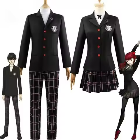 PERSONA5 Kasumi Yoshizawa Cosplay Costume P5 Amamiya Ren Cosplay School Uniform Japanese JK Hallowee
