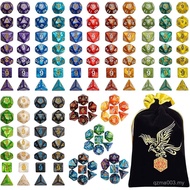 QMay DND Dice Set - 20x7 (140 Pieces) Polyhedral Dice, 20 Colors D&D Dice for Dungeons and Dragons T