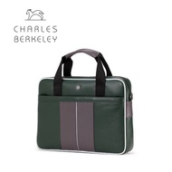 Charles Berkeley CLAYTON Men's Briefcase Laptop Bag Document Bag Calf Leather (PB-18141) L