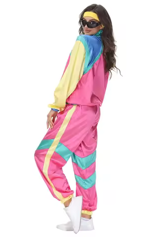 Adult Couples Hippie Costumes Male Women Carnival Halloween Purim Vintage Party 70s 80s Rock Disco C