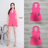 Fuchsia Pink Short Legs Jumpsuits Very Tasty Color Driving Skin SWAN Label