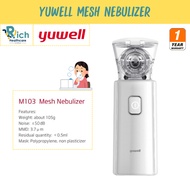 Yuwell เครื่องพ่นละอองยา แบบพกพา Mesh Nebulizer รุ่น M103 [รับประกันตัวเครื่อง 1 ปี จากการใช้งานปกติ
