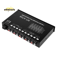 Car Audio Equalizer, Adjustable EQ Car Amplifier Graphic Equalizer with CD/AUX Input Select Switch,B