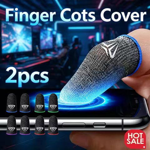 2pcs S02 Sensitive Finger Cover Game Controller Finger Cots Breathable Game Controller Finger for PU