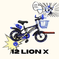 จักรยานเด็ก จักรยานเด็กผู้ชาย 12 นิ้ว ทรงBMX ฝาครอบล้อลายการ์ตูน ยางเติมลมได้ BENJI