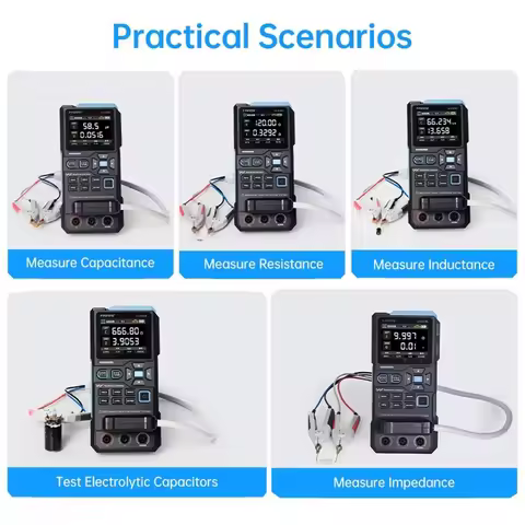 FNIRSI LC1020E High Precision Digital Bridge LCR ESR Tester Resistance Capacitance Inductance Electr