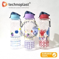 TECHNOPLAST T+ Cherry Sport Bottle 900ml High Drinking Water Bottle 900ml Free Carabiner