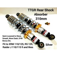 TTGR Rear Shock Absorber 310mm Chrome