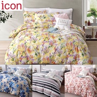 Icon Softluxe, 900 Thread Count, Printed Designs, Fitted Bedsheet Set / Comforter Set