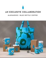 代購 韓國 Marimekko x 藍瓶 Blue Bottle 馬克杯 Tote bag 保溫瓶