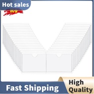 36Pcs Self-Adhesive Label Card Holder Index Pockets Holder 6X8.5cm Clear Plastic Card Holder Adhesiv