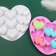 Silicone mold 9 hearts & double hearts - hanadolambanh