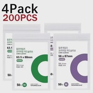56x87mm 63.5x88mm Card Sleeves Transparent PP Kpop Card Holders Postcards Films Waterproof idol Albu