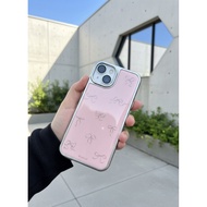Korean Pink Bow Epoxy Casing Case iphone 11 12 13 14 15 Plus 16 Plus 17 17 Pro 17 Promax