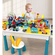 Large Particle Building Blocks Study Table Block Toys Game Multifunctional Small Children