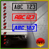▵  ⏉ ❁ Multicab, Plate Number Side Marking Sticker Decals Durable and High Quality
