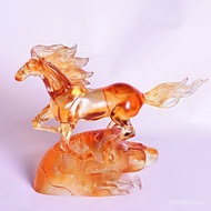 Gift Decoration Office Decorations Desktop Horse Glaze Gift Lucky Fortune Housewarming Decorations H