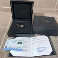 Piaget伯爵 Rose系列 18K玫瑰金滿鑽 玫瑰花手鐲，尺寸15號 2022年購入