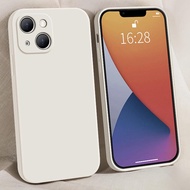 1pc White Phone Case For I Phone 15 Pro Max, Silicone Case Feeling Protection Case For I Phone14 Plu