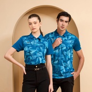 GRAND SPORT เสื้อโปโลงานพิมพ์ด้านหน้า (สีเขียว) รหัส 072082