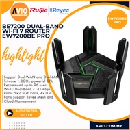 Ruijie EW7200BE PRO BE7200 Dual Band Wifi Wi-Fi 7 Router 7200Mbps 9 Antenna Apps Support  EW7200BE