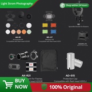 GODOX AD200pro II Accessory Adapter AK-R1 BD-07 AK-R21 AD-S15 S2 AD200Pro-PC Flash Lamp Head Light C