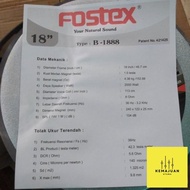 Jual Komponen Speaker 18 Inch Fostex B-1888 Original Termurah Bukan