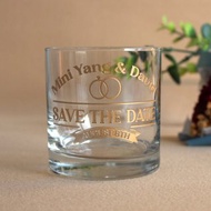 情侶禮物|文字雕刻威士忌對杯 酒杯套裝雕刻情侶紀念禮物客制化