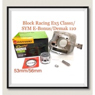 Block Racing Ex5 Class1/SYM E-Bonus/Demak110 53/56mm Daiyasho Complete Set(blok racing ex5 sym ebonu