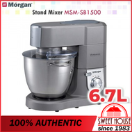 Morgan Heavy Duty Stand Mixer MSM-Sb1500 (6.7L) 1500W Rotary Switch Control Commercial Use Mesin Pen