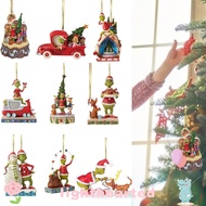 LIGHTHEARTED Xmas Tree Hanging Pendant, Green Grinch Christmas Tree Decor Christmas Grinch Ornament,