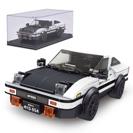 AE86 Initial D Car Models Building Sets with Display Case, 27013 Collectible Model Car Kits Race Car